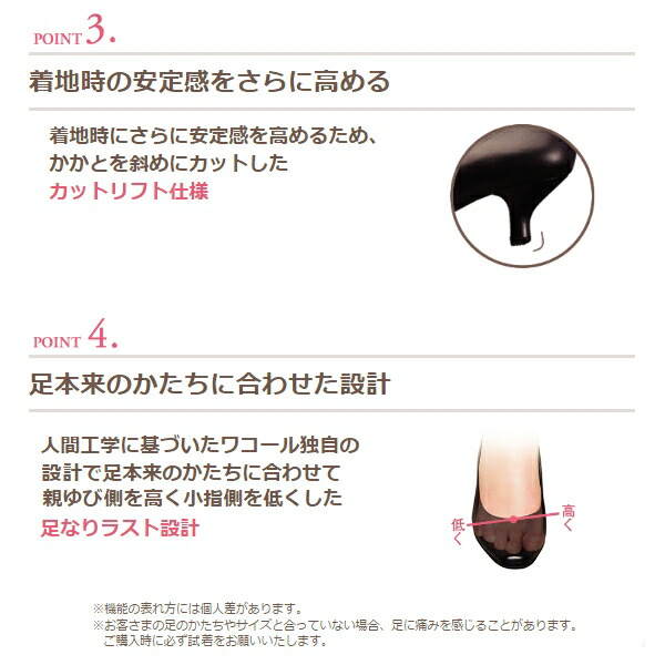 ワコール wacoal サクセスウォーク success walk WIN651 パンプス 靴