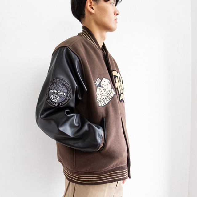 BEN DAVIS BD STADIUM JACKET T-23780014 L - スタジャン