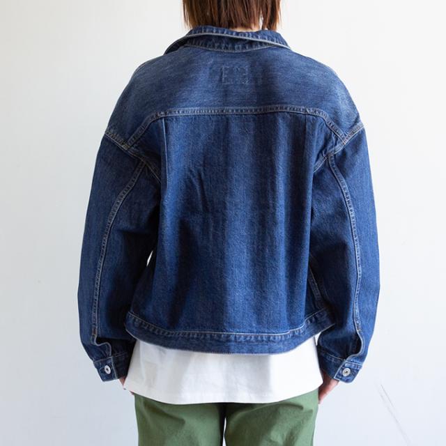 「 Cafetty カフェッティ 」 Gジャン デニム ジャケット CF7191 / Cafetty カフェッティ デニムジャケット Gジャン ドロップショルダー ビッグサイズ 羽織り アウター 2025SPRING Cafetty カフェッティ 」 Gジャン デニム ジャケット CF7191 / Cafetty