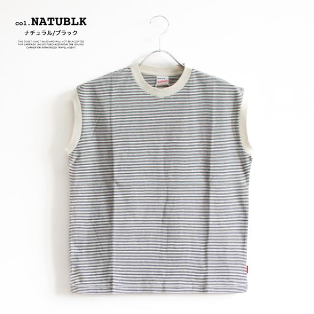 Healthknit ヘルスニット 」 Narrow Border Sleeveless ナロー