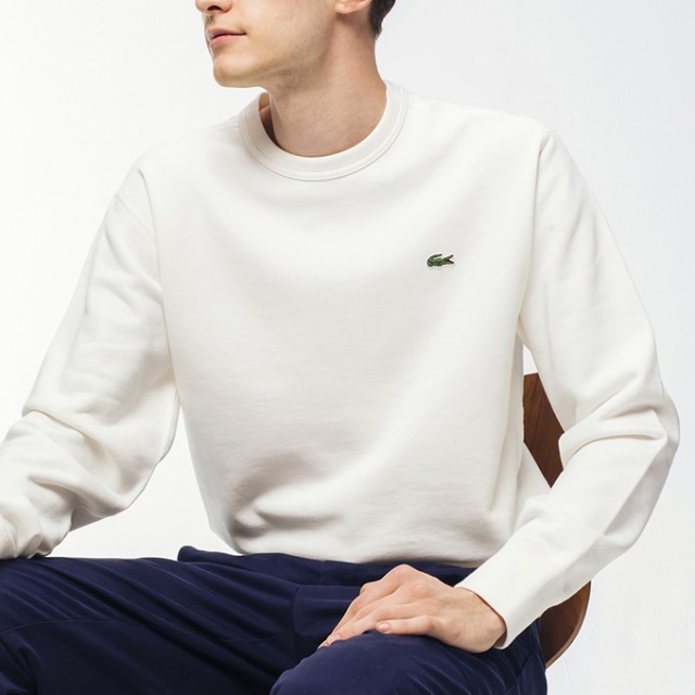 LACOSTE ラコステ 」 レギュラーフィット プレミアム コットン クルー