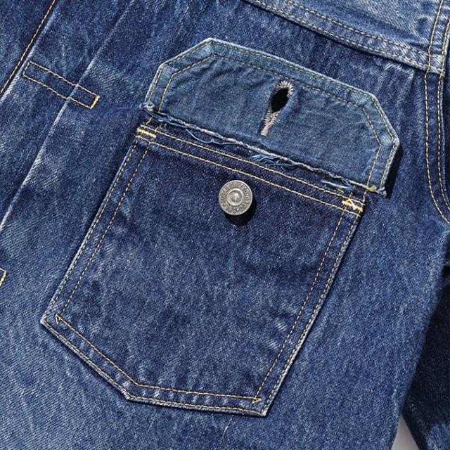 「 SUGAR CANE シュガーケーン 」 14.25oz. DENIM JACKET 1953 AGED MODEL 1953年モデル エイジング加工 デニムジャケット SC11953SW / シュガーケーン Gジャン 2ndタイプ セカンド デニムジャケット デニム エイジング加工 ショート丈 セルビッジデニム 日本製 2025SPRING