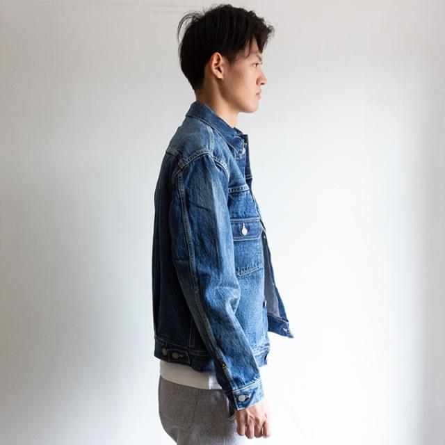 「 SUGAR CANE シュガーケーン 」 14.25oz. DENIM JACKET 1953 AGED MODEL 1953年モデル エイジング加工 デニムジャケット SC11953SW / シュガーケーン Gジャン 2ndタイプ セカンド デニムジャケット デニム エイジング加工 ショート丈 セルビッジデニム 日本製 2025SPRING