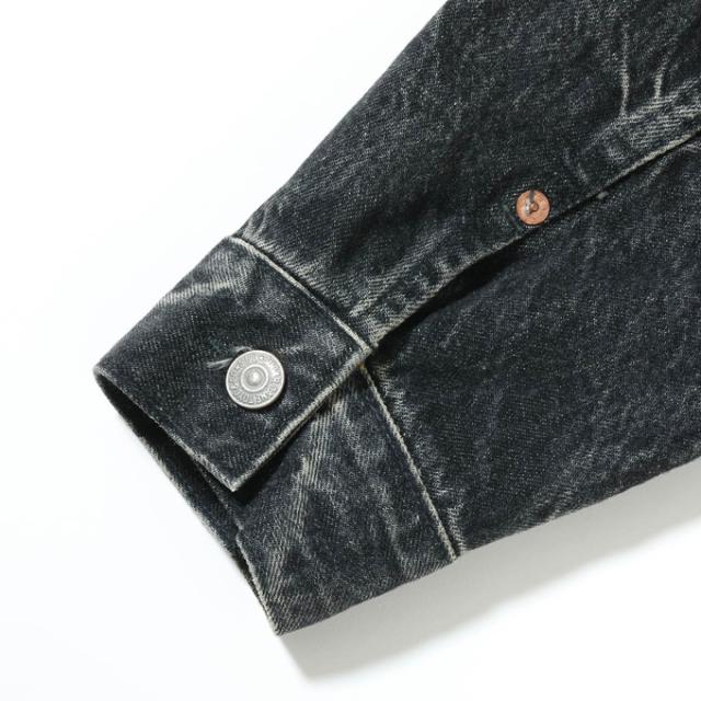 「 SUGAR CANE シュガーケーン 」 14.25oz. BLACK DENIM JACKET 1953 AGED MODEL ブラック デニム ジャケット SC15650H / Gジャン 2ndタイプ セカンド デニムジャケット ブラックデニム エイジング加工 ショート丈 セルビッジデニム 日本製 メンズ