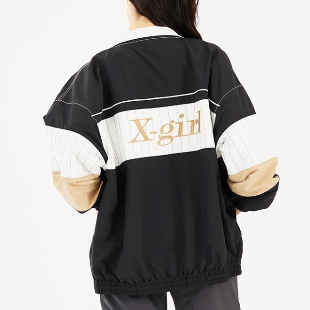 X-girl エックスガール 」 PANELED TRACK JACKET X-girl パネル