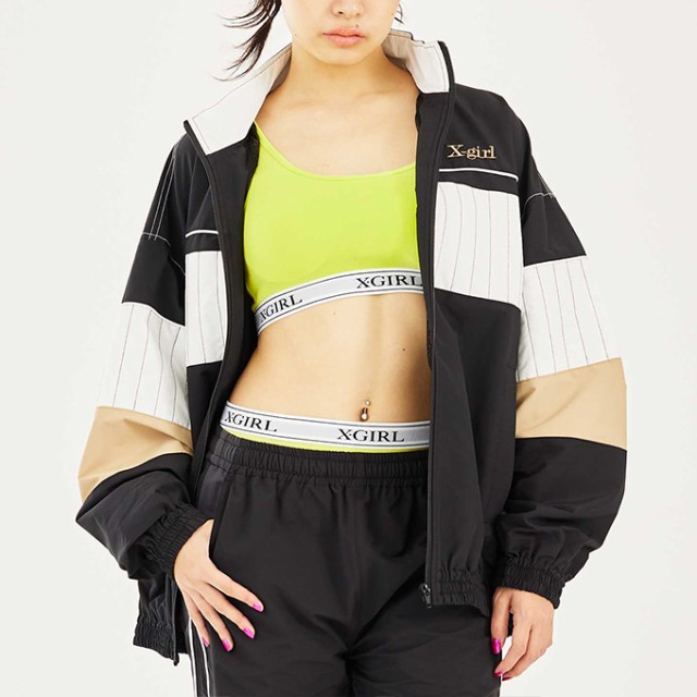 X-girl エックスガール 」 PANELED TRACK JACKET X-girl パネル ...