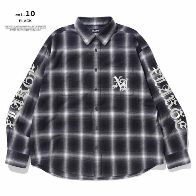 XLARGE エクストララージ 」 OLD ENGLISH L/S FLANNEL SHIRT