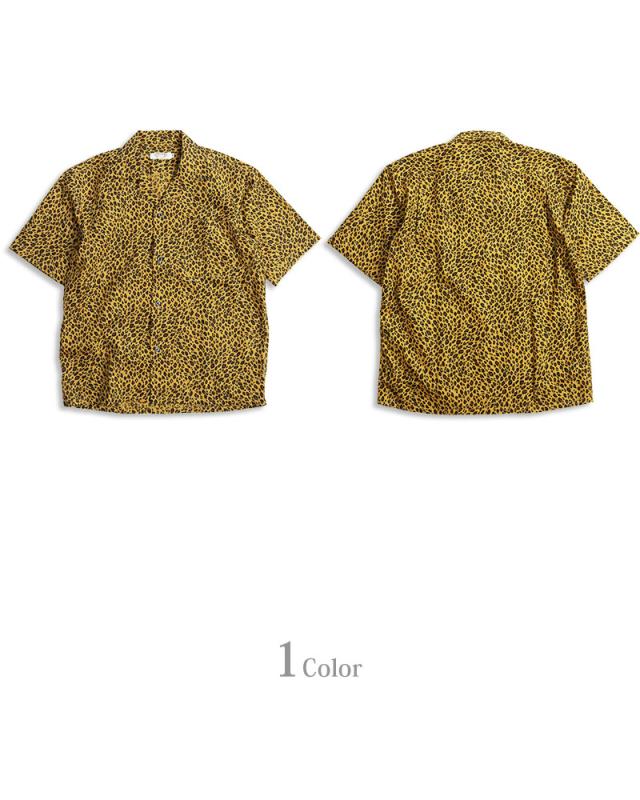 【廃盤レア】NEIGHBORHOOD アロハシャツ 豹柄 L 総柄 黒黄 廃盤レア】NEIGHBORHOOD アロハシャツ 豹柄 L 総柄 黒黄