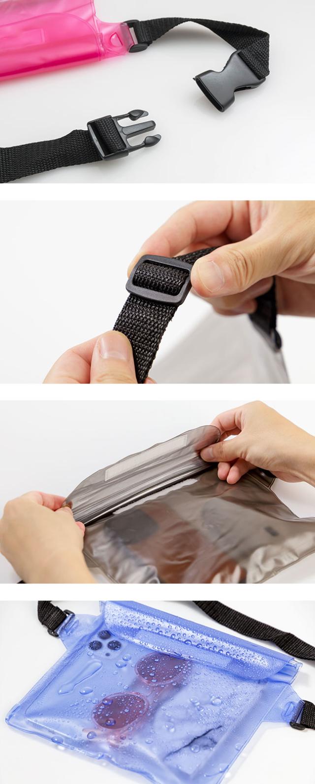 防水ケース,防水ポーチ,防水バッグ,防滴,防塵,小物,ビーチバッグ,海,プール,ウエストバッグ,ウエストポーチ,ショルダーバッグ,ボディバッグ