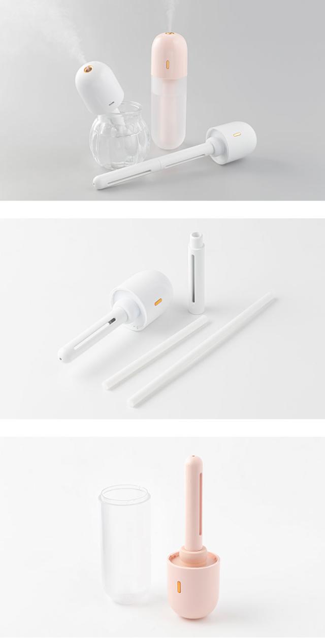 加湿器,超音波式,卓上,ハンディ,ポータブル加湿器,スティック,ペットボトル,グラス,コップ,小型,静音,おしゃれ,かわいい,USB,コードレス,充電式,女子,