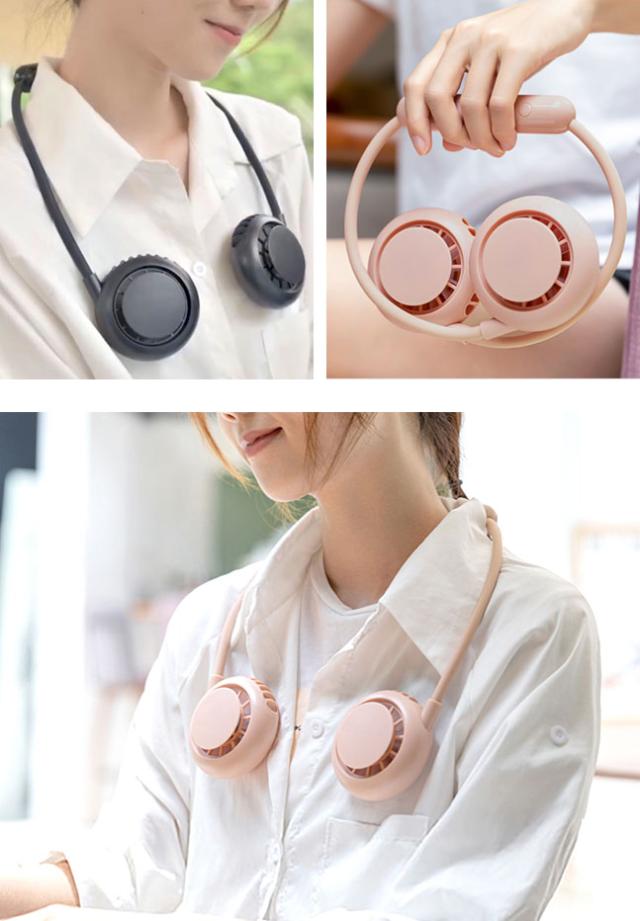 ネッククーラー,首掛け扇風機,首掛け,ハンディファン,ハンディ,ハンズフリー,扇風機,携帯扇風機,首かけ扇風機,首掛けファン,卓上,充電式,小型,USB