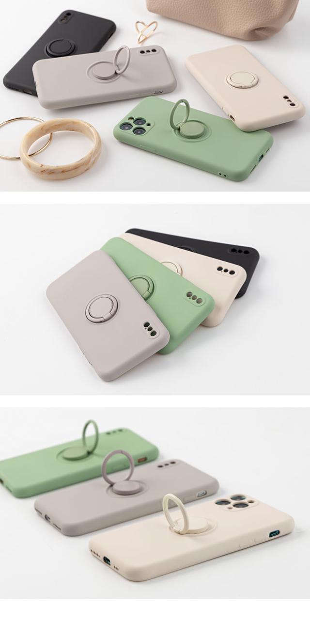 iPhoneケース,リング付き,落下防止,くすみカラー,ストラップ付き,ストラップホール,おしゃれ,かわいい,シンプル,tpu,シリコン,ソフト,人気,女性,女子,韓国