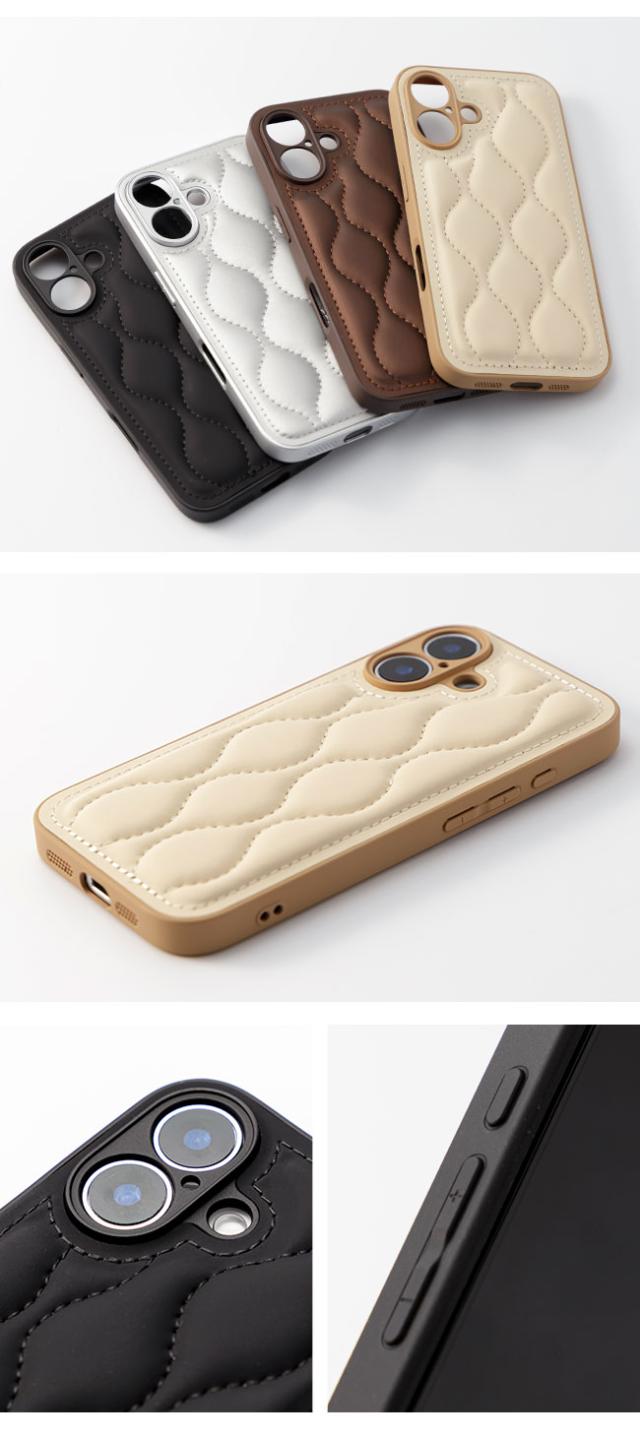 iphoneケース,キルティング,スマホケース,ハート,なみなみ,うねうね,レザー,淡色,韓国,かわいい,おしゃれ,シンプル,女子,シンプル,人気,トレンド,くすみカラー