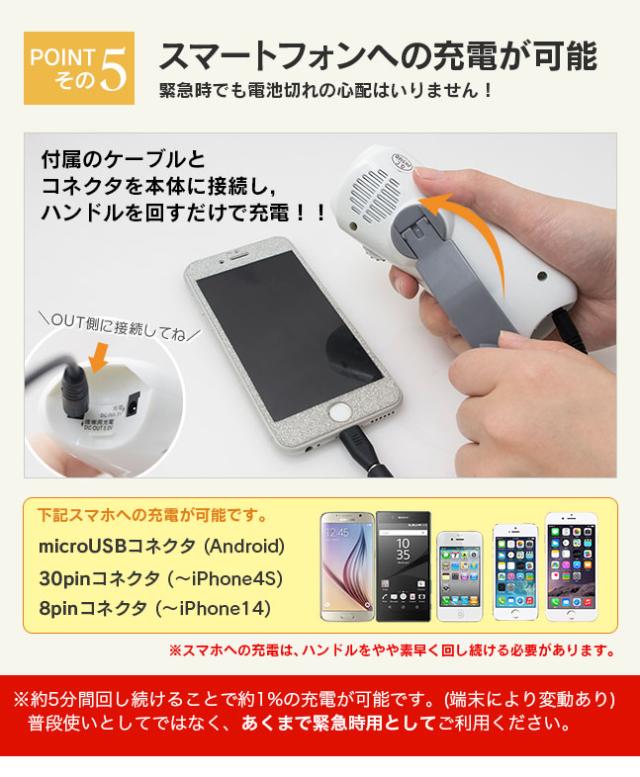 防災,防災グッズ,ラジオ,FMラジオ,ライト,LEDライト,LED,懐中電灯,ランタン,手回し,発電,ダイナモ,充電,iphone,スマホ