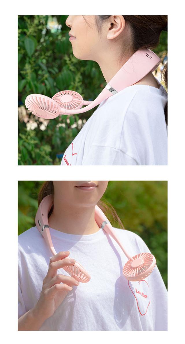 ペルチェ,ネッククーラー,首掛け扇風機,首掛け,ハンディファン,ハンディ,ハンズフリー,扇風機,携帯扇風機,首かけ扇風機,首掛けファン,卓上,充電式,小型,USB