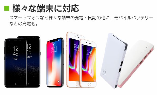 ケーブル,充電器,microUSB,マイクロUSB,iphone,8pin,アイフォン,ipad,スマホ,スマートフォン,充電,同期,リバーシブル,両面,裏表,2in1,