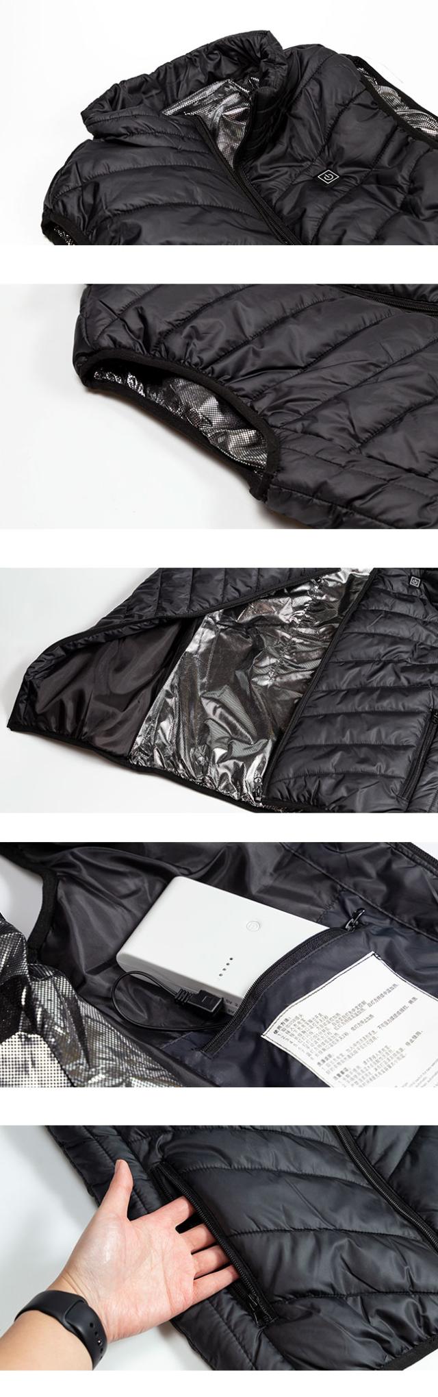 電熱,ヒートベスト,USB,あったかグッズ,防寒対策,ポータブル,加熱式,ジャケット,男女兼用,洗える,洗濯,軽量,インナー,アウター,温かい