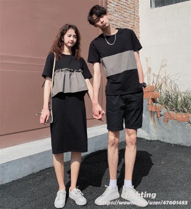 カップル 服 ペアルック レディース ワンピース メンズ Tシャツ ハーフパンツ 夏新作 可愛い 商い カジュアル 韓国服 夫婦揃い