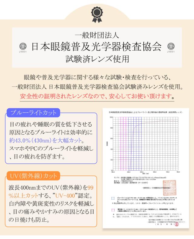 ブルーライト・UVカット 遠近両用メガネ】ペニーワース YS571［全額