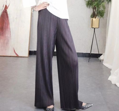 ロットナン△ パンツ 九分丈 白 黒系の通販はau PAY マーケット - URUBEI(ウルベイ) au PAY マーケット店|商品ロットナンバー:38 レディース ワイドレッグパンツ 涼しい 薄手 細見え 新作 体型 体型カバー 人気 カテゴリ