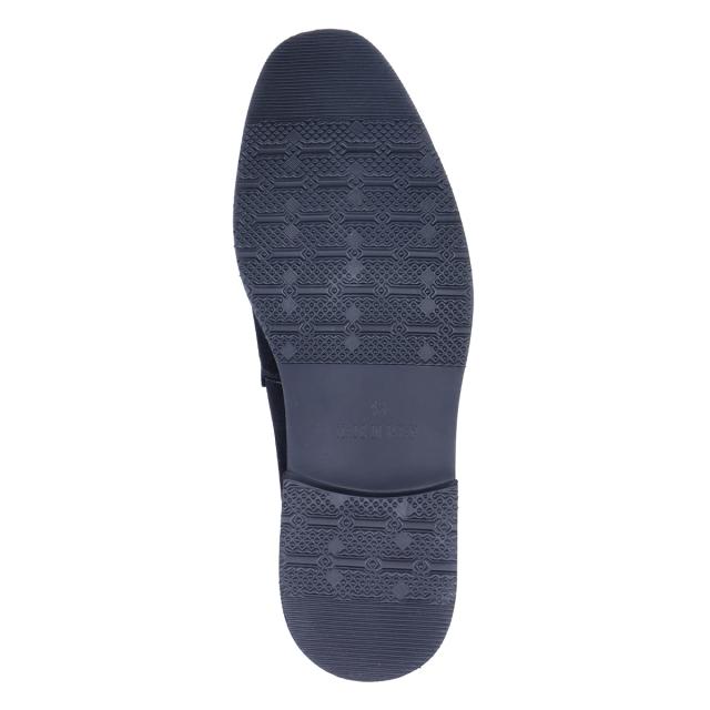 ビットローファー メンズ 本革  スエード Uチップモカ 3E 歩きやすい 2.5cmヒール カジュアル No.6358 25.0cm〜27.0cm 黒 デデス