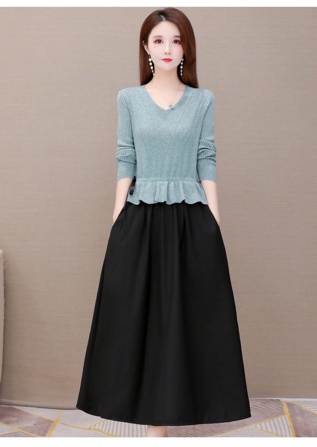 ベージュ ニット シンプル ロング丈レディースの通販はau Pay マーケット Showerstreet 商品ロットナンバー ロングワンピース ニットワンピース ニットワンピ Aライン ラウンドネック無地 リブニット