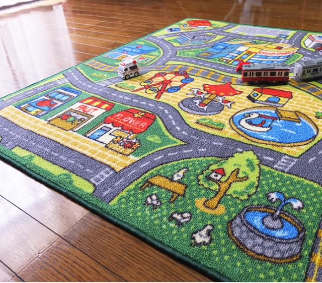 日本未入荷 入手困難 ラグ ラグマット カーペット 絨毯 デスクマット シティ 133 190cm デスクカーペット 子供部屋 キッズ 男の子 ナイロン 北欧 おしゃれ 特別価格 Www Iacymperu Org