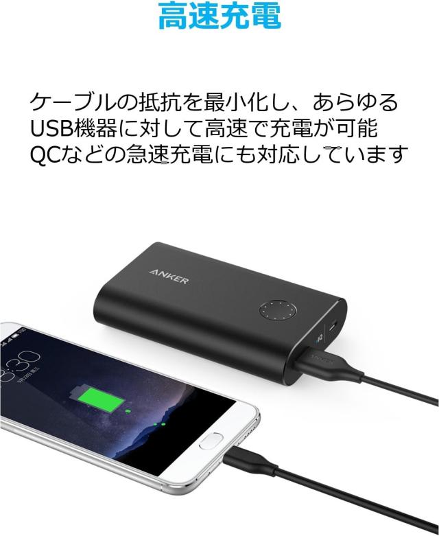 Anker USB Type C ケーブル PowerLine USB-C & USB-A 3.0