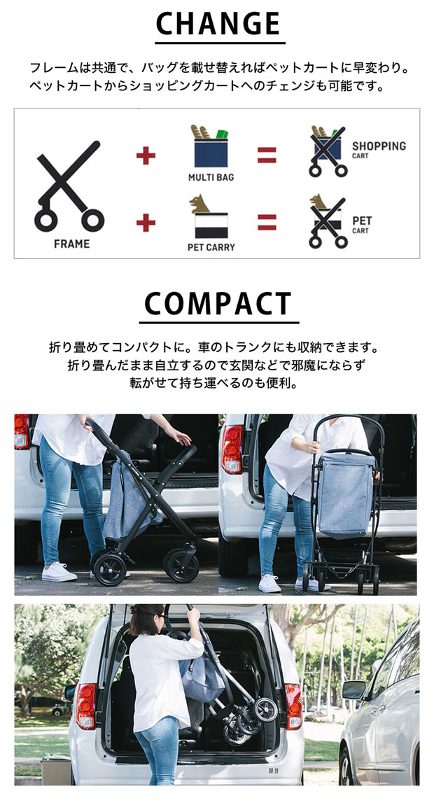 在庫僅少 ホワイトフレーム Gowalker ゴーウォーカー Gmp ペットカート ホワイト フレーム単品 キャリー クレート カート Revuemusicaleoicrm Org