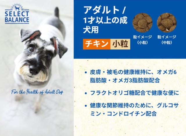 セレクトバランス　アダルトチキン/1歳以上の成犬用