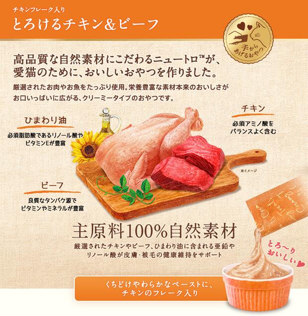 とろけるチキン&ビーフ チキンフレーク入り