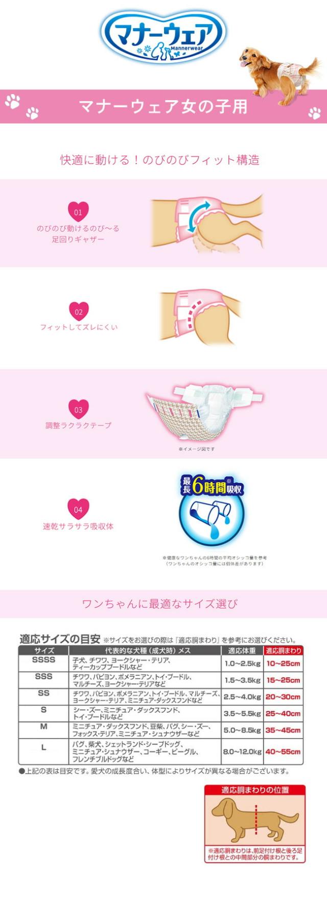 マナーウェア女の子用