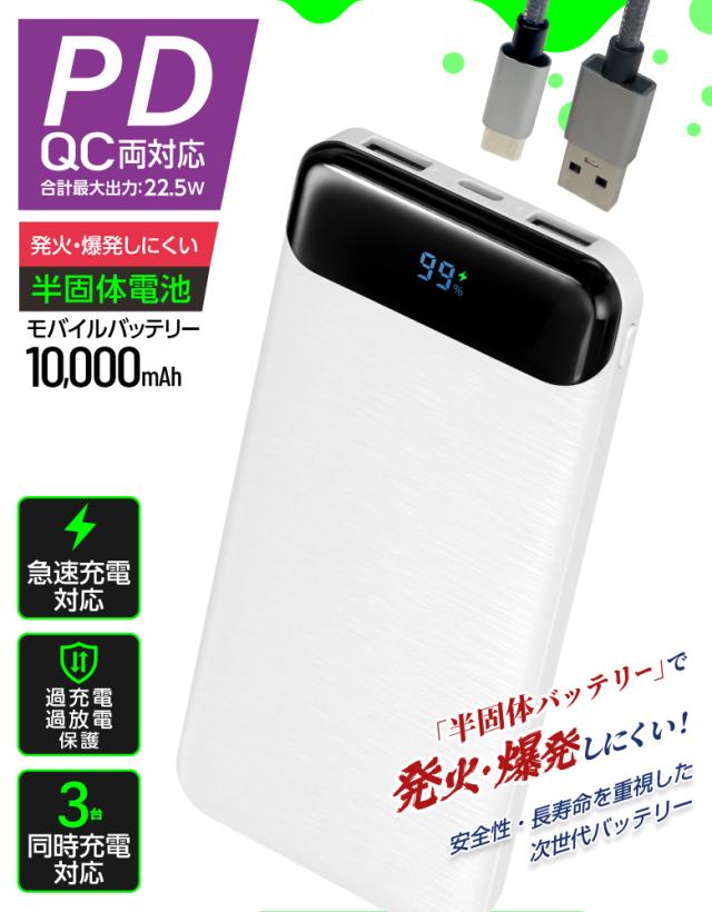 半固体モバイルバッテリー