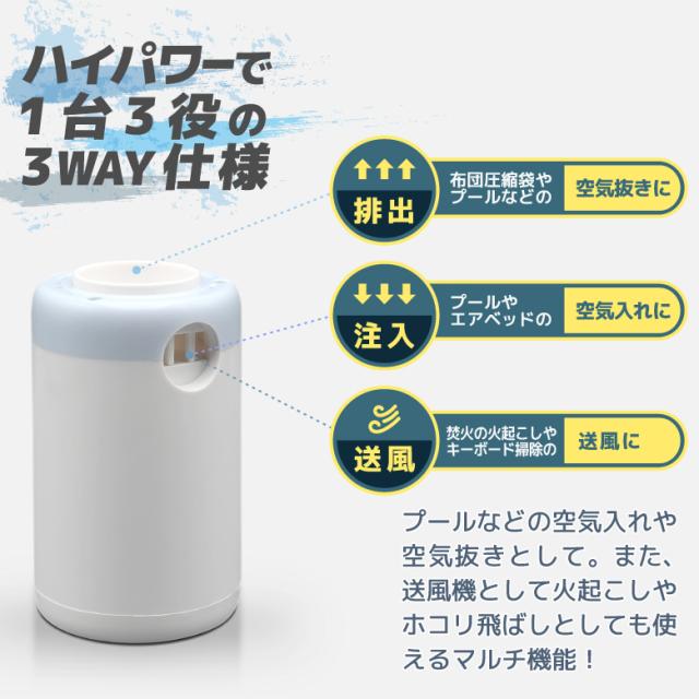 ハイパワーコンパクトエアーポンプ