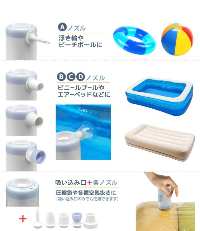 ハイパワーコンパクトエアーポンプ