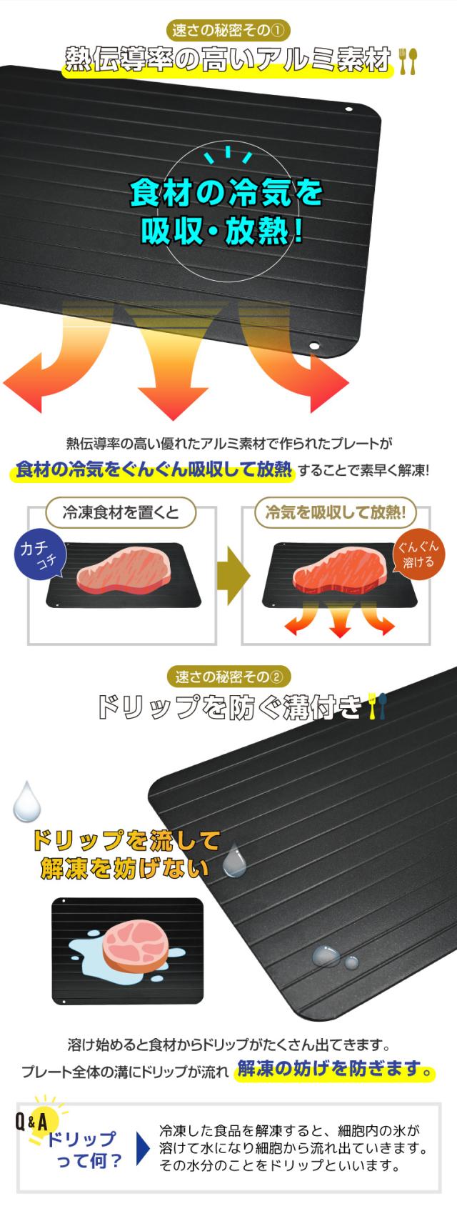 急速解凍プレート