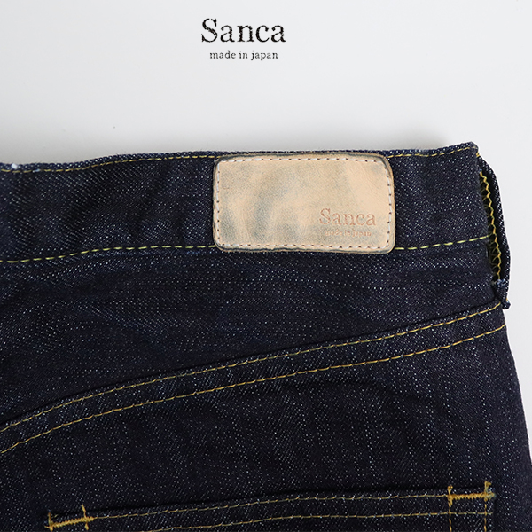 サンカ Sanca / 15.5OZ DENIM 5P WIDE FIT / PT06 / INDIGO / ワイドデニム パンツ / メンズ / 日本製 デニム