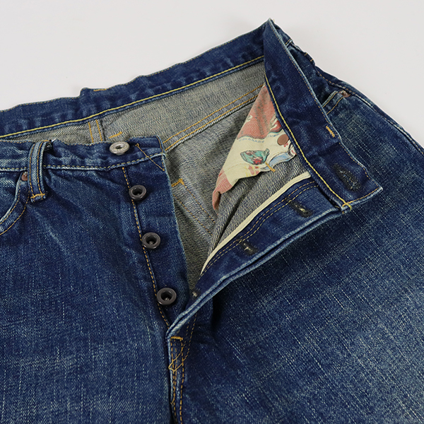 サンカ Sanca / 15.5OZ DENIM 5P TAPERED FIT USED INDIGO / S25FPT02 / テパードデニムパンツ / ユーズド加工 / メンズ / 日本製 デニム