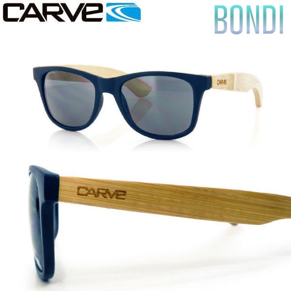 公式の Carve カーブ16春夏 Bondi メンズサングラス Navy W Bamboo アウトドア スケートボード スノーボード フィッシング キャンプ 保証書付 Carlavista Com