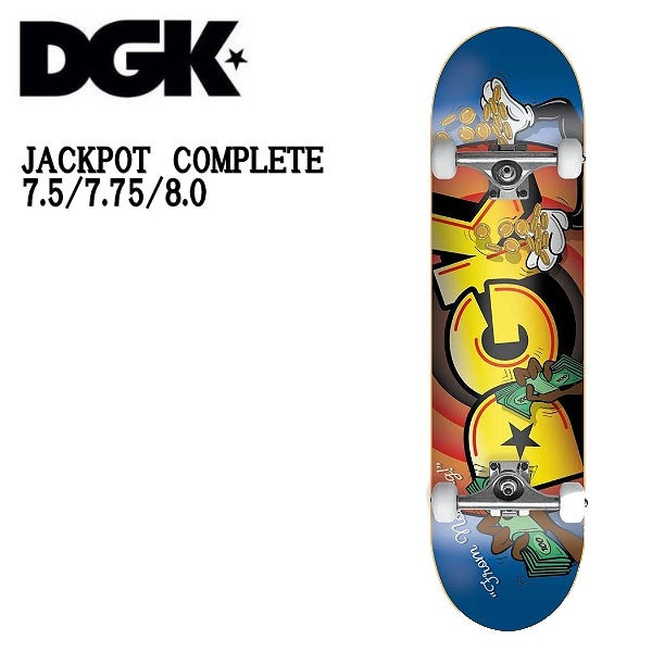 ディージーケー Jackpot Skateboard Complete コンプリート スケート 