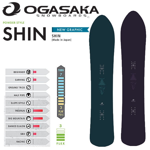 OGASAKA SHIN 160新品 2023-2024モデル - ボード