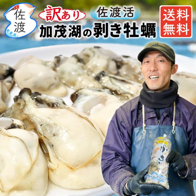 訳あり 佐渡産 剥き牡蠣600g