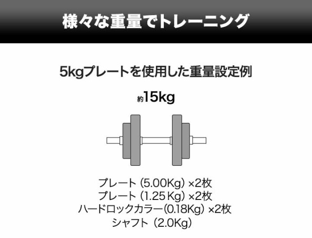 ダンベル バーベル 用 プレート 5kg 2個セット ポリエチレンコート 追加プレート 追加 ダンベルプレート バーベルシャフト 用 筋トレ  トの通販はau PAY マーケット - マックスシェアー | au PAY マーケット－通販サイト