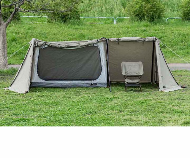 FIELDOOR パップテント T/C 450 ワイド 4.5m 難燃ポリコットン