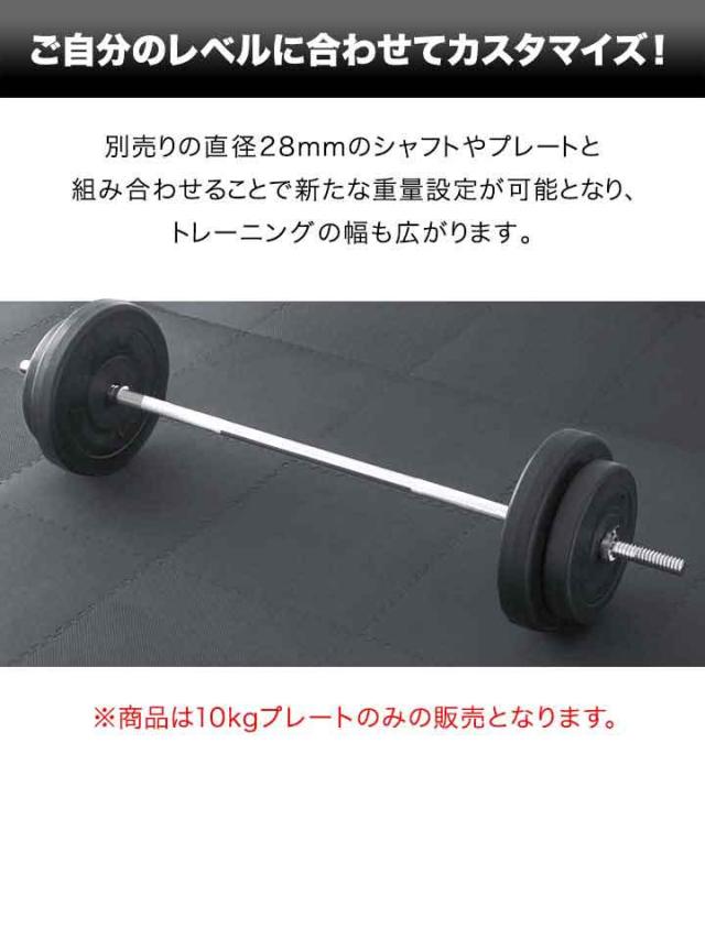 【610】ダンベルプレート10kg×2 RIORES ウエイトプレート 10kg x 2枚セット おもり 重り
