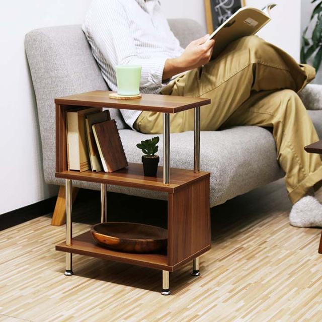 ラック s字 サイドラック サイドテーブル 収納棚 シェルフ おしゃれ