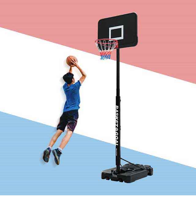 バスケットゴール 公式＆ミニバス対応 8段階高さ調節 200-305cm