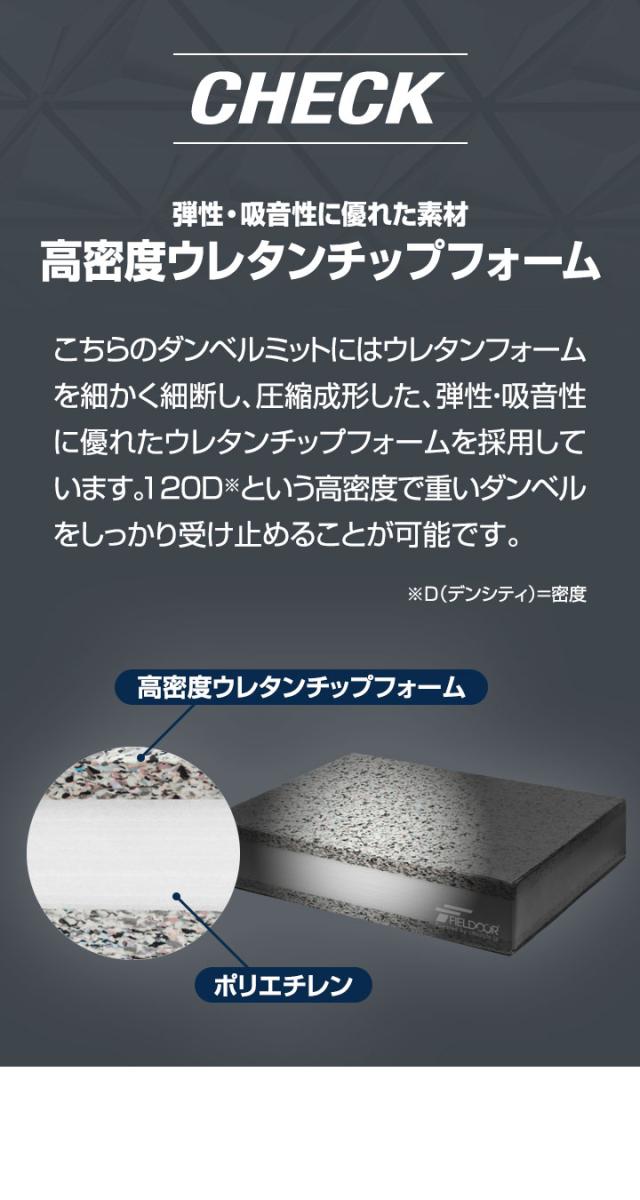FIELDOOR ダンベルミット ダンベル/バーベル用クッション Amazon | FIELDOOR ダンベルマット ダンベルミット クッション