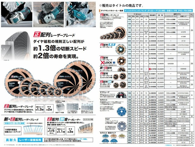 マキタ) セグメント 普及タイプ ダイヤモンドホイール 外径230mm A