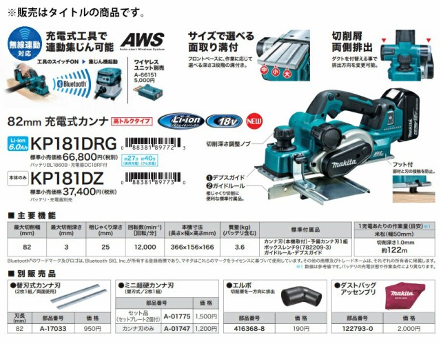 ゆうパケ可 (マキタ) 替刃カンナ刃 2枚1組 両面使用 A-17033 刃長 ...